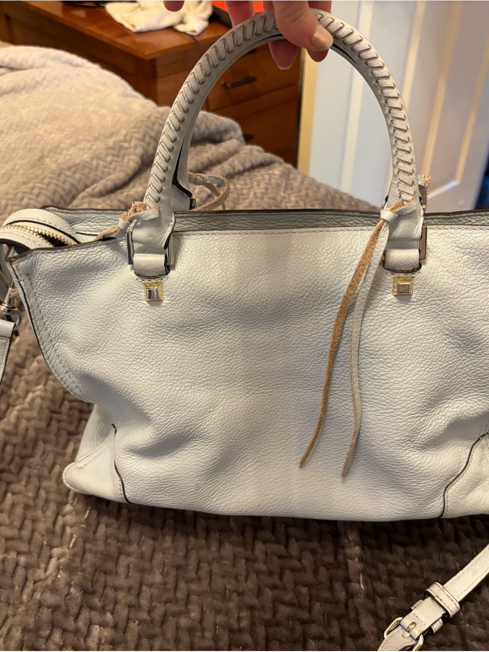 Rebecca Minkoff White Leather Shoulder Satchel